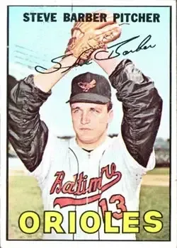 1967 Topps #82 Steve Barber