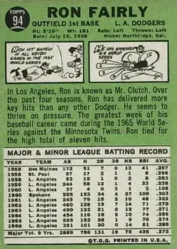 Back of Ron Fairly