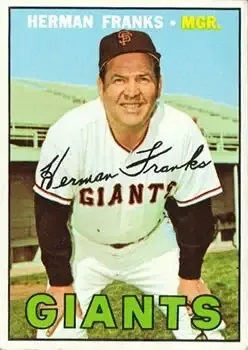 1967 Topps #116 Herman Franks