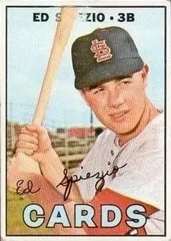 1967 Topps #128b Ed Spiezio