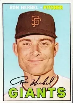 1967 Topps #156 Ron Herbel