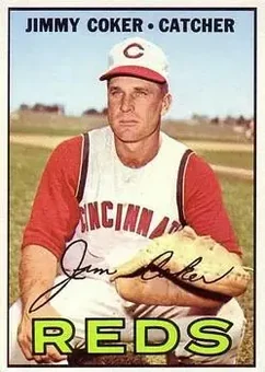 1967 Topps #158 - Jim Coker - Cincinnati Reds