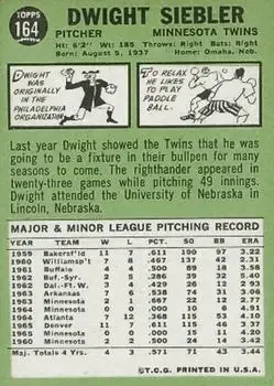 Back of Dwight Siebler