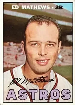 1967 Topps #166 Ed Mathews