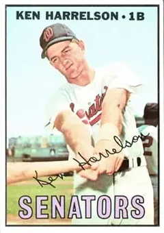 1967 Topps #188 - Ken Harrelson - Washington Senators