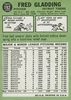 Back of Fred Gladding