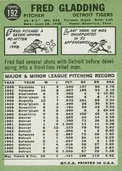 Back of Fred Gladding