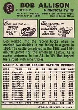 Back of Bob Allison
