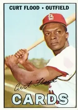 1967 Topps #245 Curt Flood