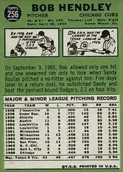 Back of Bob Hendley