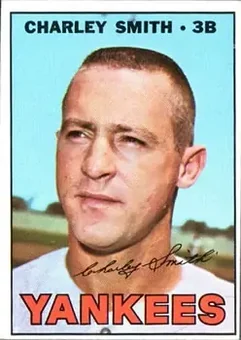 1967 Topps #257 - Charlie Smith - New York Yankees 1967 Topps #257 - Charlie Smith - New York Yankees
