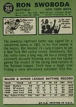 Back of Ron Swoboda