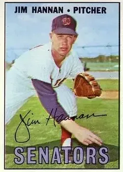 1967 Topps #291 Jim Hannan