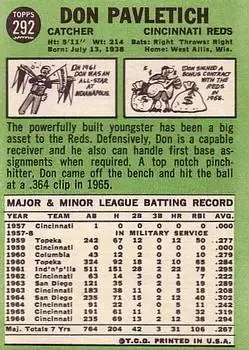 Back of Don Pavletich