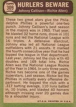 Back of Card #309