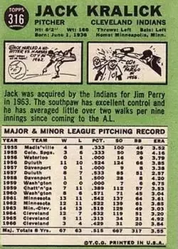 Back of Jack Kralick