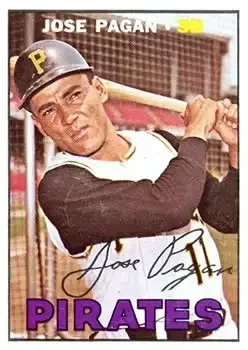1967 Topps #322 Jose Pagan