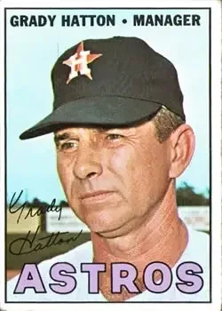 1967 Topps #347 Grady Hatton