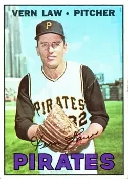 1967 Topps #351 Vern Law