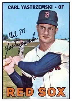Front of Carl Yastrzemski