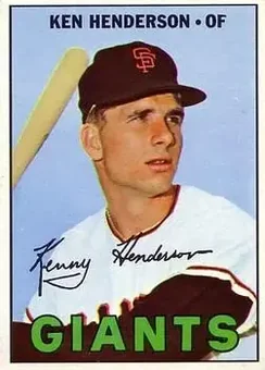 1967 Topps #383 - Ken Henderson - San Francisco Giants