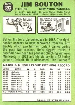 Back of Jim Bouton
