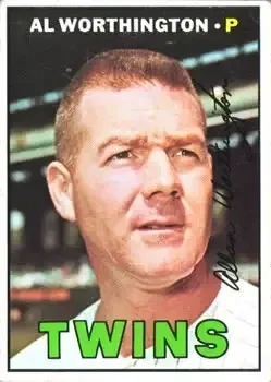 1967 Topps #399 Al Worthington