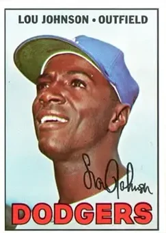 1967 Topps #410 - Lou Johnson - Los Angeles Dodgers
