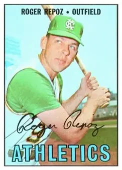 1967 Topps #416 - Roger Repoz - Kansas City Athletics