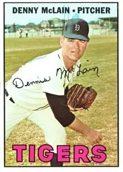 1967 Topps #420 - Denny McLain - Detroit Tigers