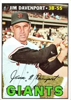 1967 Topps #441 - Jim Davenport - San Francisco Giants