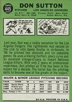 Back of Don Sutton