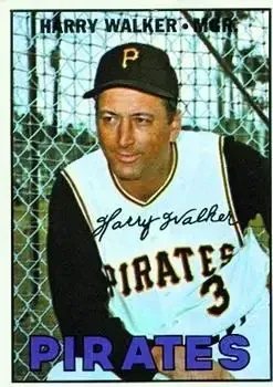1967 Topps #448 Harry Walker