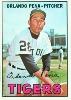 1967 Topps #449 Orlando Pena
