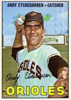 1967 Topps #457 Andy Etchebarren