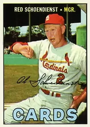 1967 Topps #512 Al Schoendienst
