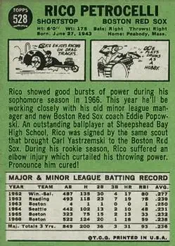 Back of Rico Petrocelli