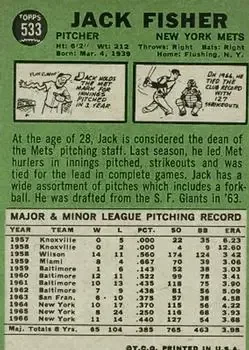 Back of Jack Fisher