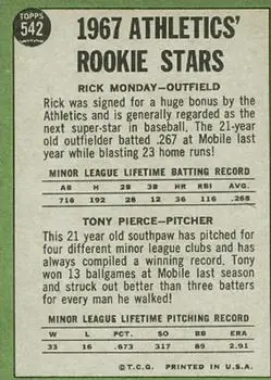 Back of Card #542