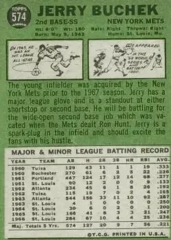 Back of Jerry Buchek