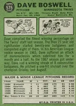 Back of Dave Boswell