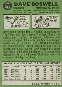 Back of Dave Boswell