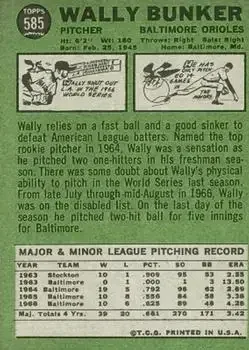 Back of Wally Bunker