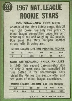 Back of Card #587