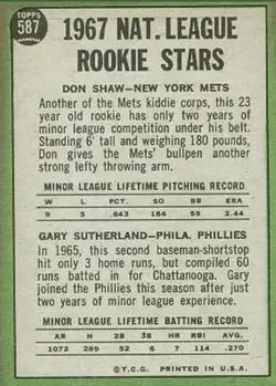 Back of Card #587
