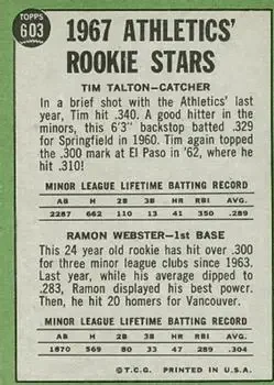 Back of Card #603