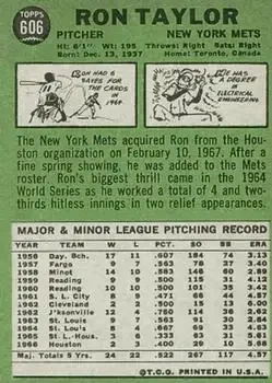 Back of Ron Taylor