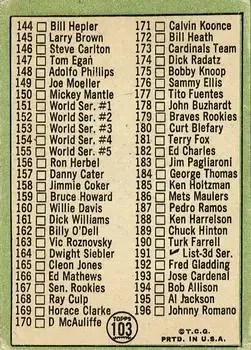 Back of Card #103