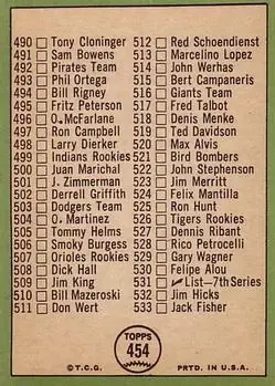 Back of Card #454