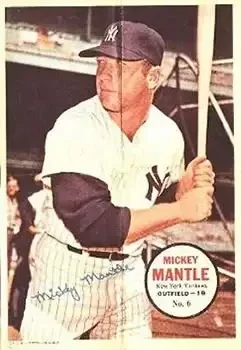 1967 Topps #6 Posters Mickey Mantle